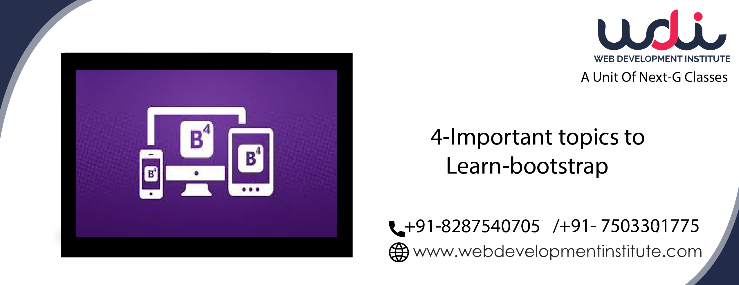 4 Important Topics to learn Bootstrap